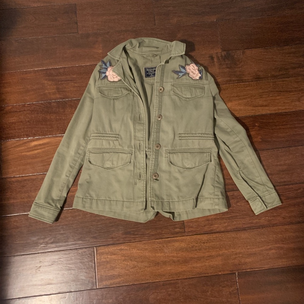 Abercrombie and Fitch Military Green Jacket